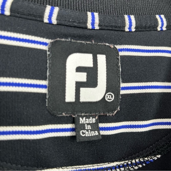 3 for $15 FootJoy Breathable Short Sleeve Golf Polo Shirt Indianapolis Striped - Picture 3 of 6